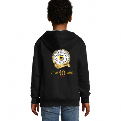 Sweat enfant anniversaire dos sol s stone 02092